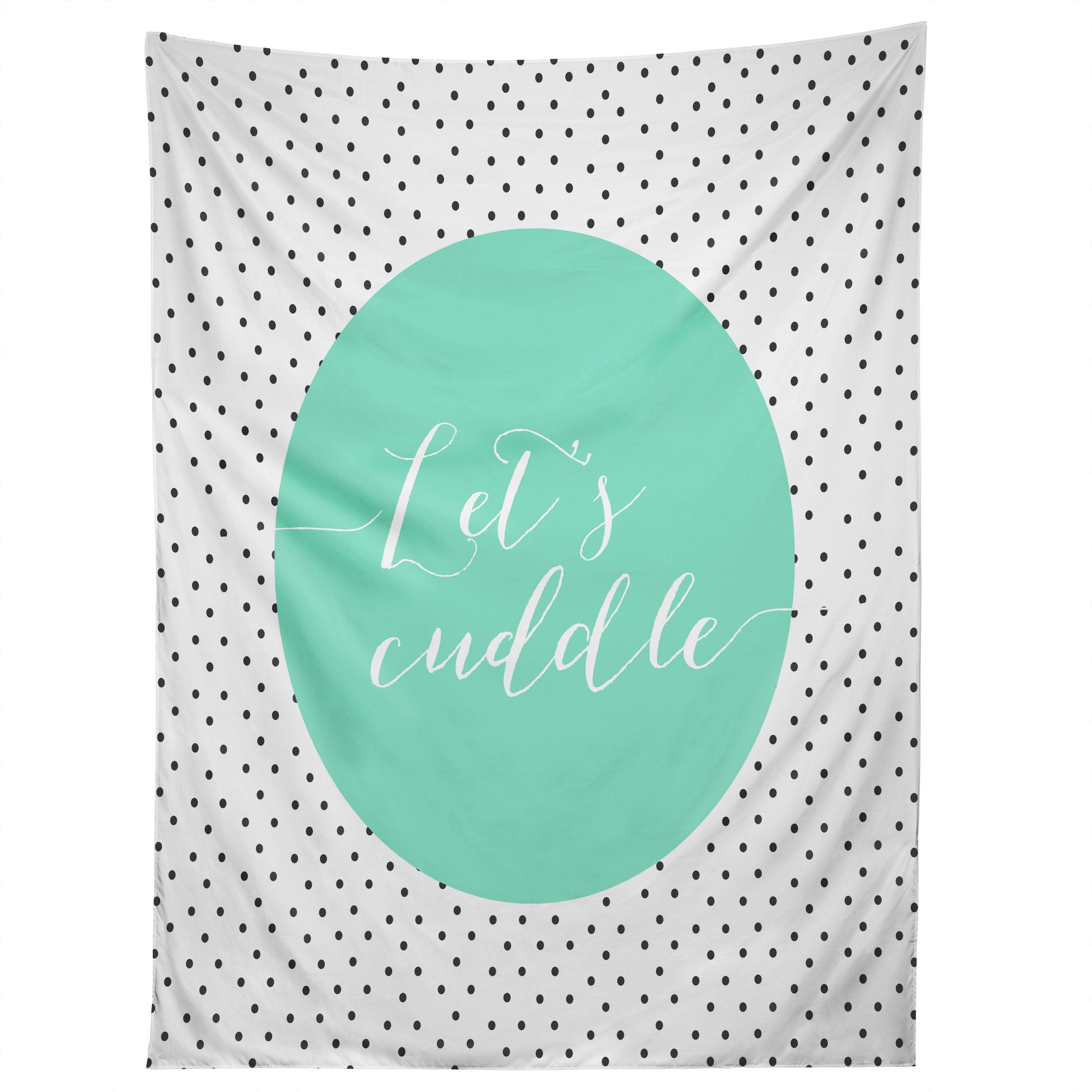 LETS CUDDLE tapestry 75x100
