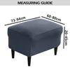 Elastic Footstool Cover Dust Covers Rectangle Nordic Fabric Footrest Slipcover Plush Chairs Protector For Living Room Home Use Decor