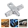 Brake Hose Fitting Adapter, AN‑3 Tee Brake Hose AN3 To Line End Fitting Stainless Steel Auto Parts