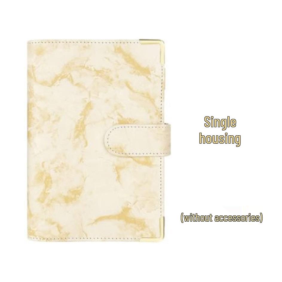 Marble Pattern A6 PU Leather Cash Budget Binder & Savings Notebook