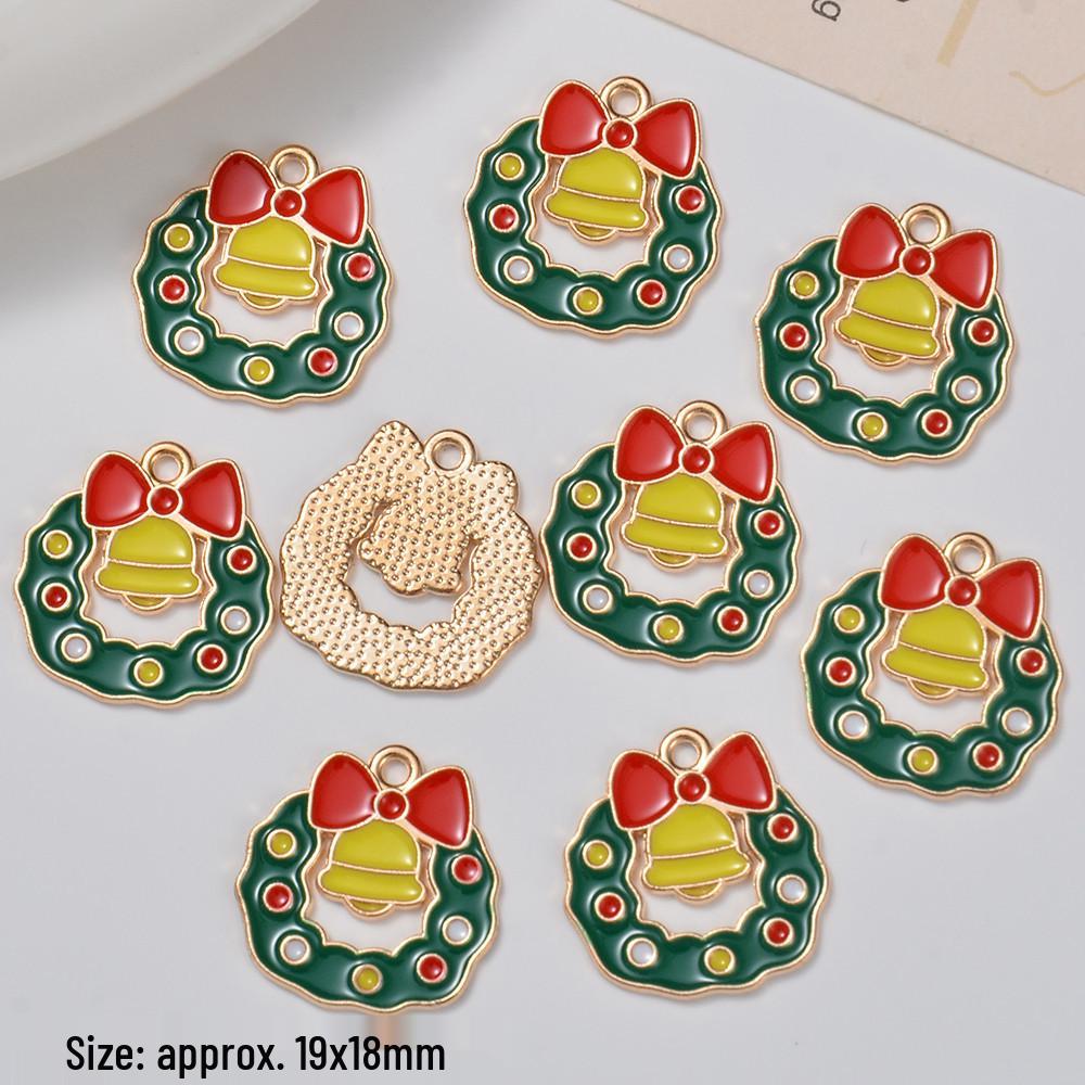 

Рождественские шармы с каплями масла: Подвески Санта и Елка для серег своими руками One piece