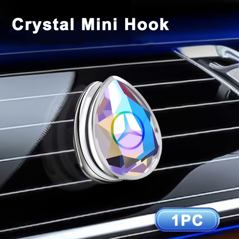 1pcs Dazzling Diamond Car Seat Backrest Hook Car Backrest For Mercedes Benz A C E S G Class GLC CLE CLA GLB GLS W177 W205 W213 QK1