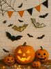 1pc Halloween Bat Wall Stickers Acrylic Hanging Mirror Decortive Gothic Wall Decorations for Home Bedroom Living Room Party Gift