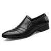 Fashion Luxury Men's Leather Shoes Business Mens Dress Shoes Wedding Dress Loafers Pointy Black Shoes Oxford Breathable Formal Shoes 50