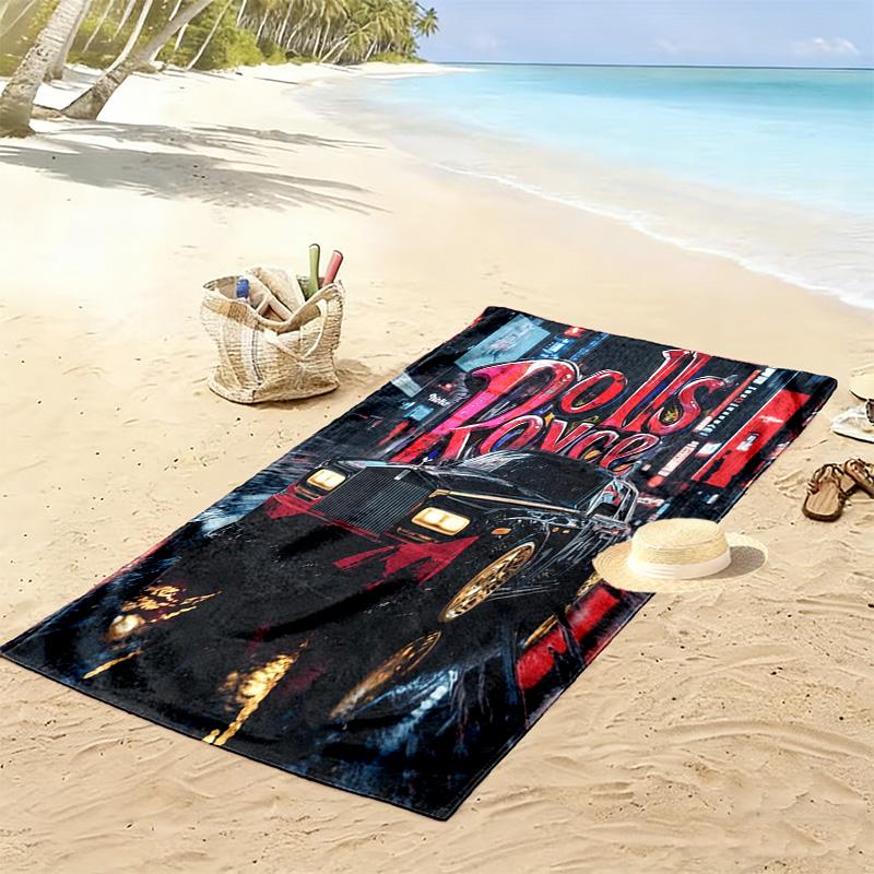 Rolls Royce Luxury Rain beach towel beach soft Absorbent bath towel quick-drying swim towel seaside Fashion beach towel Outdoor picnic beach mat