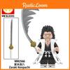 Wm6164 Anime Series Bleach Ichigo Kurosaki And Byakuya Kuchiki Action Figures Diy Building Blocks Set