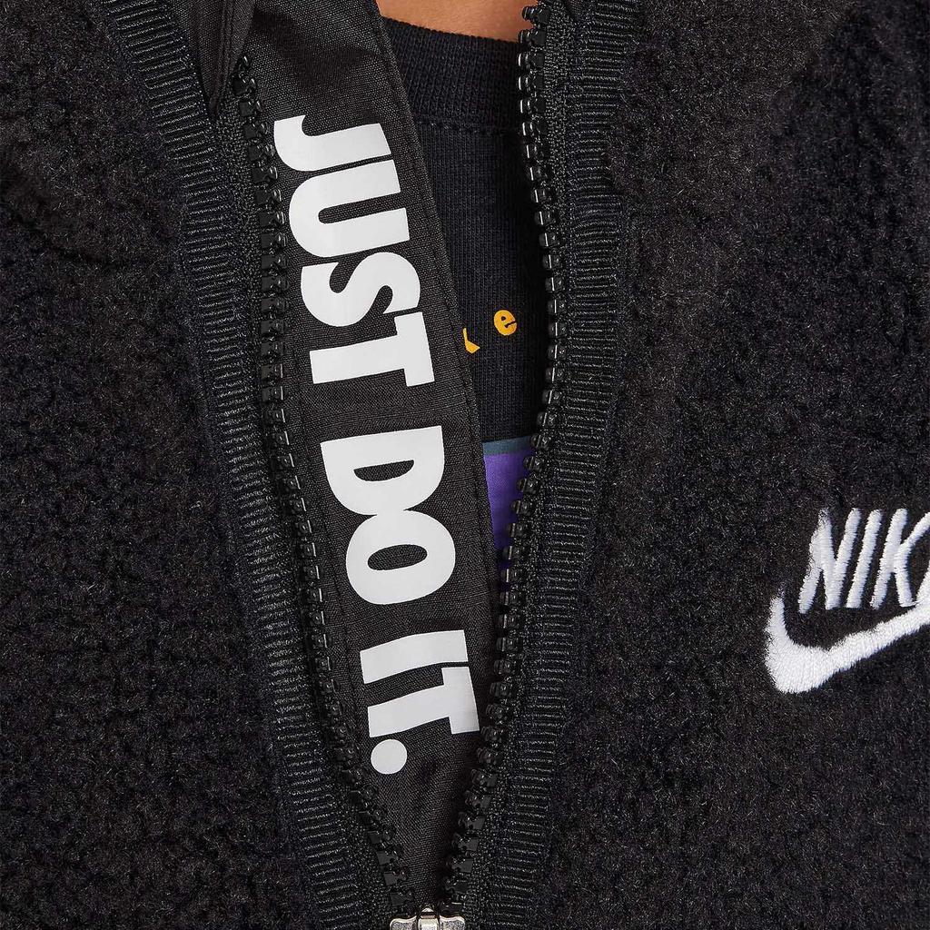 Nike Jacket With Stand Collar Comfortable Soft Kids jackets Black HQ7432-010