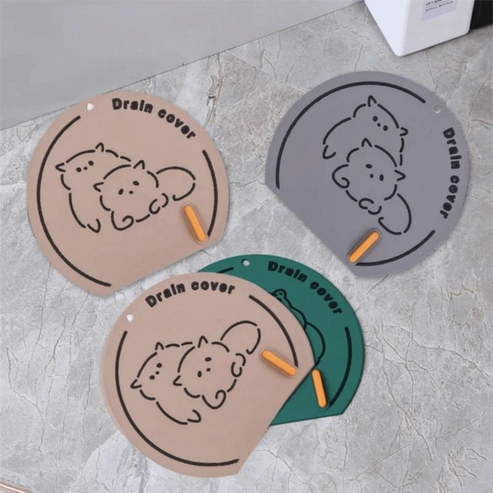 Anti Odor Sewer Floor Drain Cover Silicone Kitchen Drain Covers Reusable Deodorant Cover  Kitchen