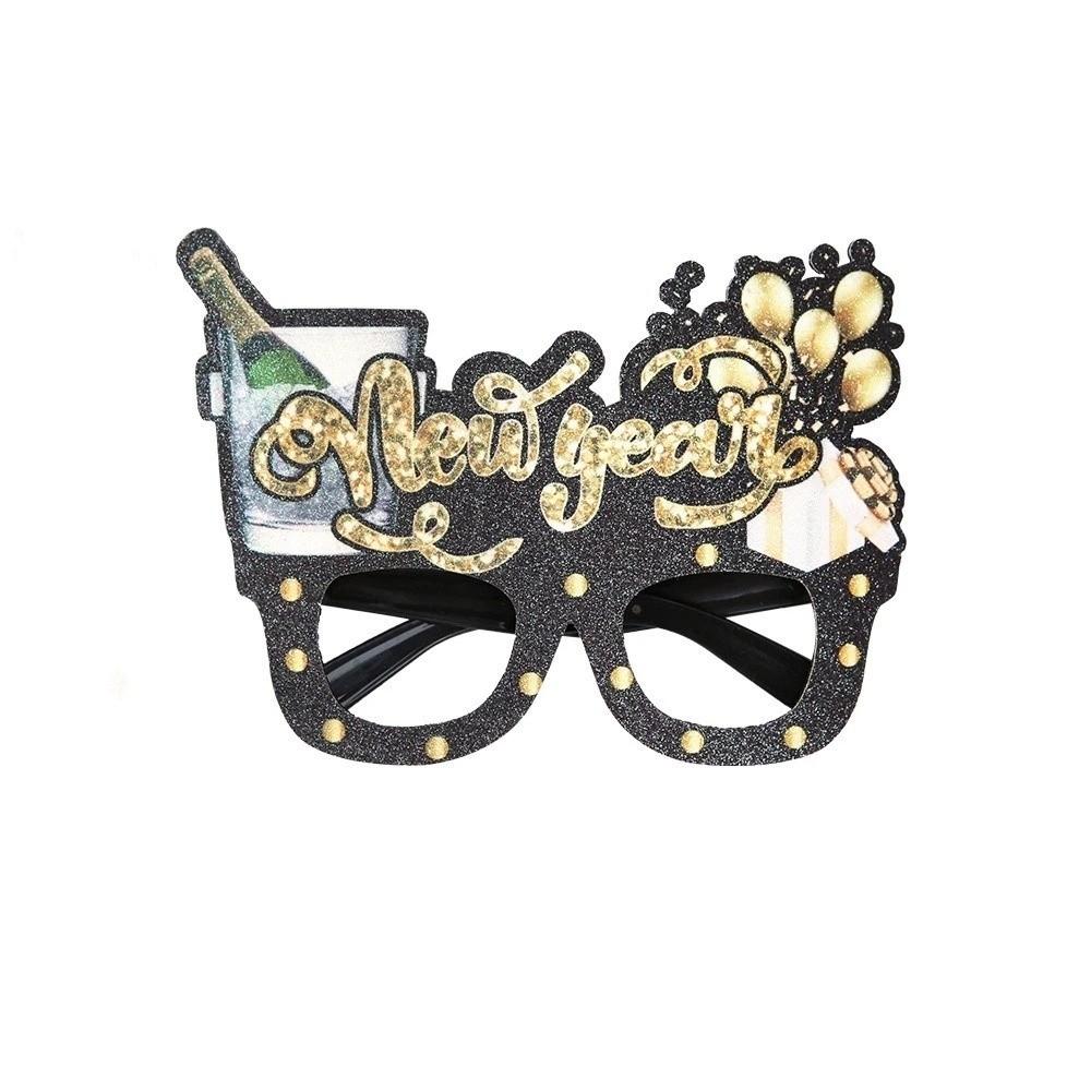 Letters and Numbers 2026 New Year Glasses New Year Decorative Glasses  Xmas Party Decoration