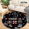 שטיח עגול Resident Evil שטיח לסלון חדר שינה ספה חדר משחקים עיצוב מחצלת רצפה מונעת החלקה