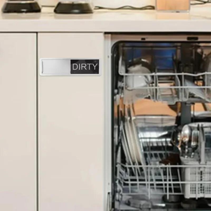 Dishwasher Cleaning Indicator: Dishwasher Is Clean and Dirty. Cleaning Indicator: Dishwasher