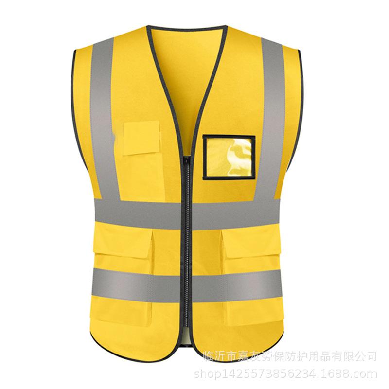 Reflective Safety Vest with Printed Logo for Construction and Traffic Protection
