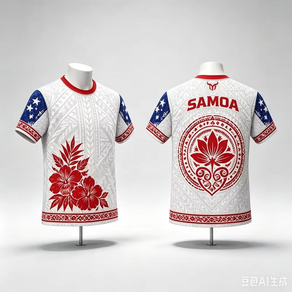 Summer Samoa Tribal Soccer T-shirt Soccer Print Football Jersey Men's Casual Tee Shirt Breathable Men Women Short Sleeves Top