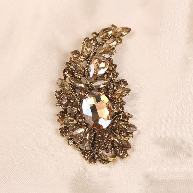 

Брошь для корсажа со стразами Роскошный хрустальный свадебный корсаж с украшением