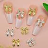 WTEMPO Elegant Bow Shaped Design Nail Art Decorations Kit DIY Crafts Making Supplies Festive Home Indoor Outdoor Wedding Party Ornaments