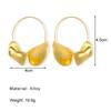 Übertriebene große einfache Ohrringe, modische einfache Ohrringe, Damen-Accessoires, exquisite Anhänger-Ohrringe