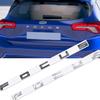 AHYU6 Metal 3D Badge Letter Logo Car Rear Trunk Body Sticker Emblem For Ford Focus ST line X Glossy Black Accessories