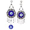 Blue Eye Wall Hanging Ornament Unique Pendant Hollow Flowers Turkish Lucky Wall Ornament for Home Of