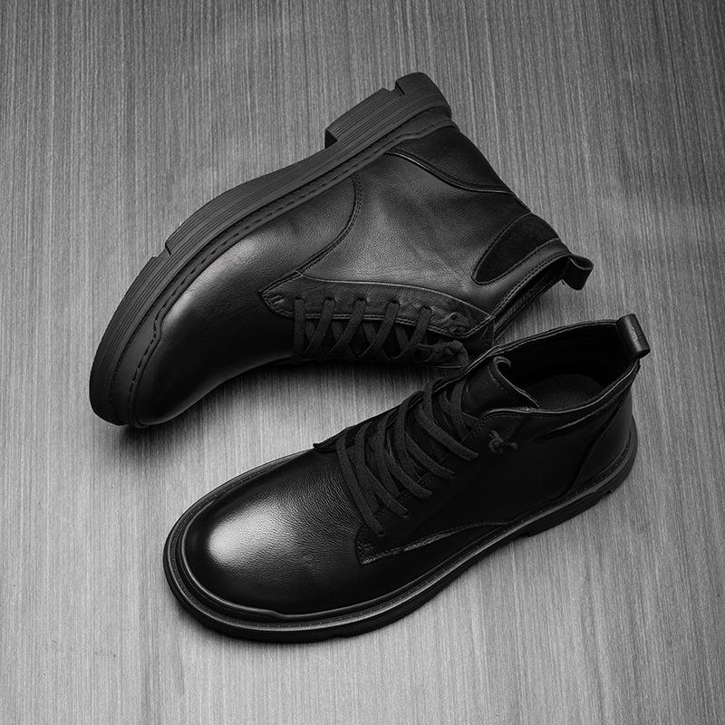 2023 Autumn/Winter Martin Boots: Premium Cowhide, Velvet-Lined, Short Casual Business Leather Boots