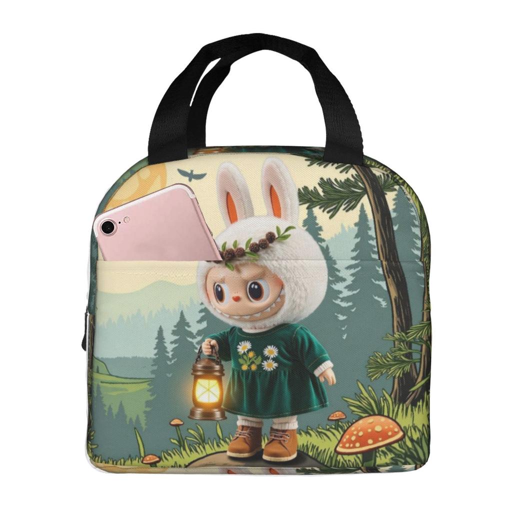 Picnic Bag, Primary And Secondary School Students Lunch Bag, Cartoon Animation Outdoor Portable Lunch Box Bag