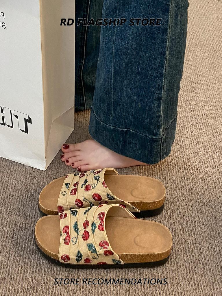 Fashion Female Shoes Slippers Soft Platform Slides 2025 Comfort Retro House Slippers Platform Shoes Slipers Women Slides 2025 Soft