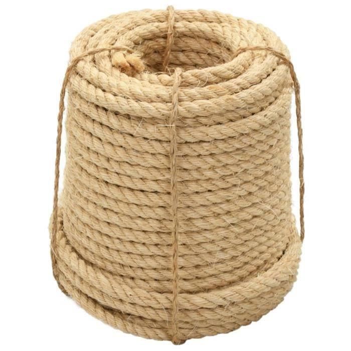 VidaXL Corde 100 % en sisal 20 mm 50 m