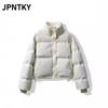 Giacche e Cappotti Invernali Autunnali Casual alla Moda da Donna JPNTKY, Colore Solido, Stampa, Manica Lunga, Piumini
