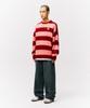 PHYSICAL DEPARTMENT Apple Label Striped Knit_Pink