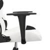 Gaming Chair in White and Black Artificial Leather