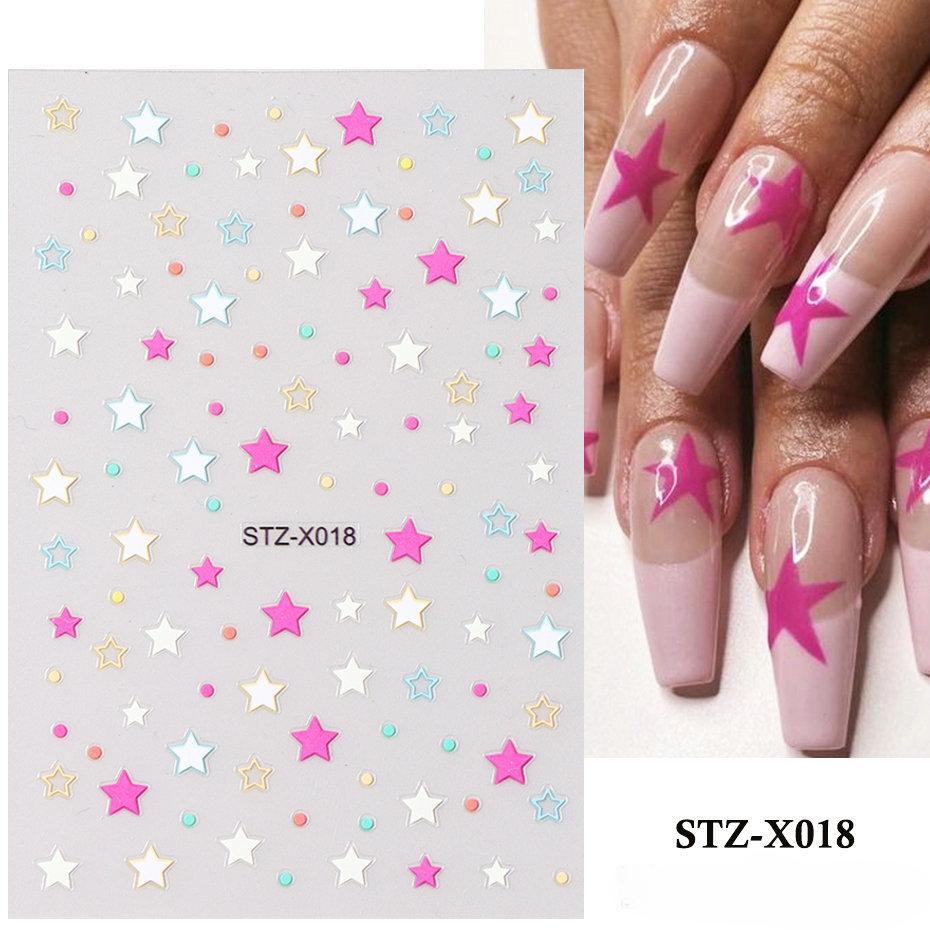 Spider Nail Art Stickers,3D Self-Adhesive Spider Web and Spider Design Nail Sticker Acrylic Nail Art Decoration for Women Holiday Nail Charm