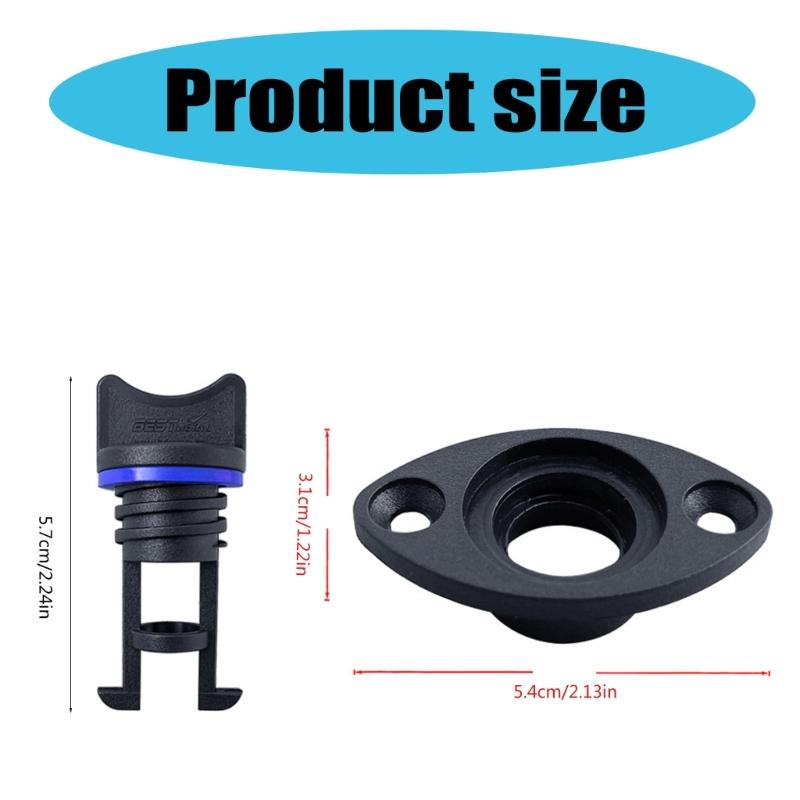 Marine Drain Plugs Nylon Waterproof Seal Corrosion Resistant Boats Drainage Bung Easy to Install Marine Drain Plugs
