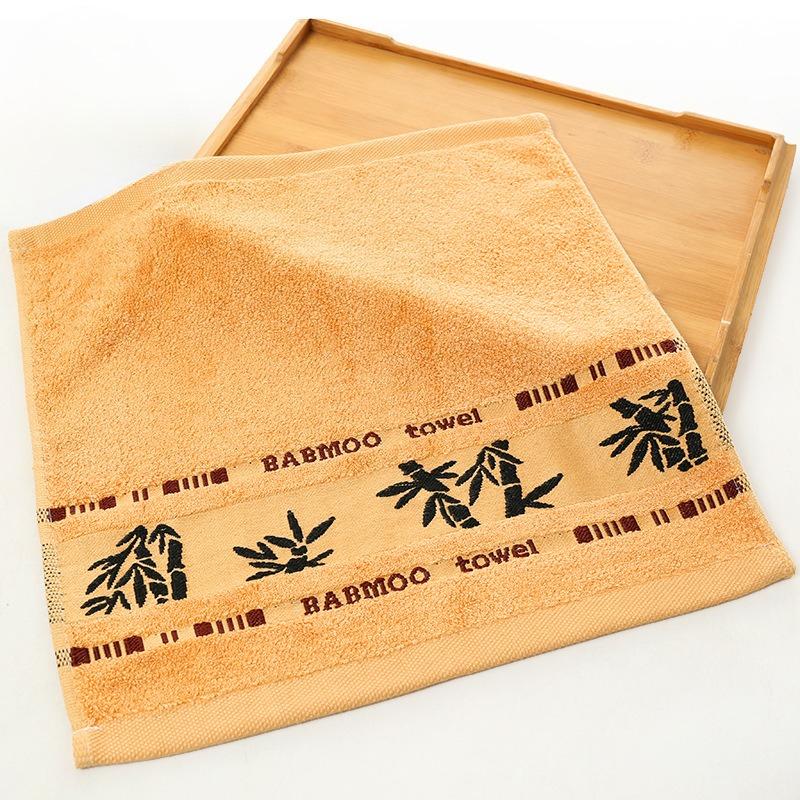 

1PC Bamboo Fiber Natural Material Square Face Towel Soft Absorbent Bathroom Kitchen Hand Towel Household Daily Necessities 34X34CM коричневий