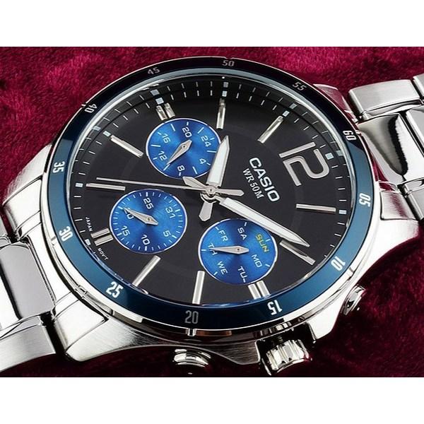 Casio Herren-Metalluhr MTP-1374D