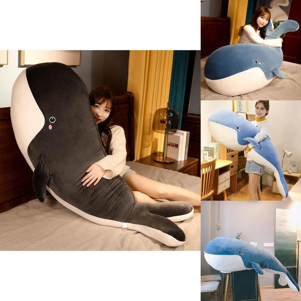 Giant Whale Plush Toy Pillow Soft And Squishy Ocean Animal Stuffed Doll For Kids Handcrafted With Care
