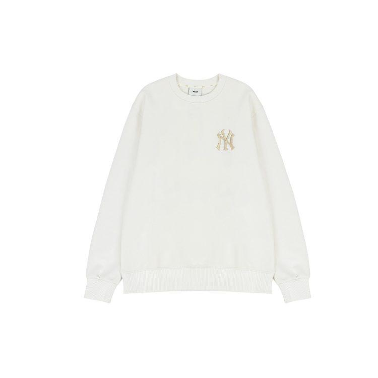 MLB Sweatshirts Unisex Cream Crew Neck Moderate Regular 3AMTEC114-50CRS