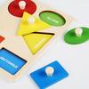 Montessori Wooden Geometric Shape Puzzle Board for Infant Education