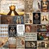 Dear God Prayer Metal Tin Sign Vintage Religious Wall Decor with Inspirational Quote for Believers Prayer Space