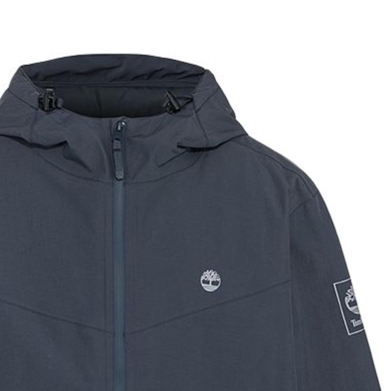 Timberland Casual Fashion Simple Hooded Waterproof Windproof Breathable Jacket Men Jacket Dark-Gray A4157-400