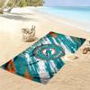 Miami Dolphins Print Beach Towel, Large Soft Quick Dry Towel for Beach Camping Swimming