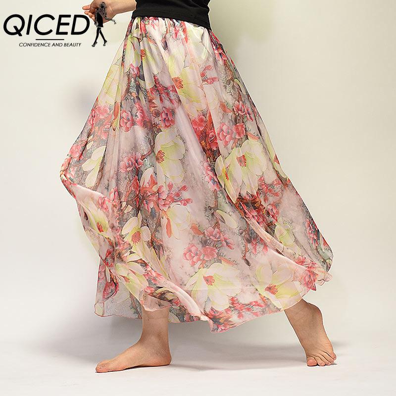 

QICED Женская Модная Повседневная Летняя Весенняя Юбка L