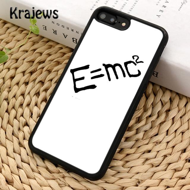 Krajews Physic Equations E=mc2 Math Phone Case Cover For iPhone 17 Air 16 15 14 Plus 11 12 13 Pro Max Coque Fundas