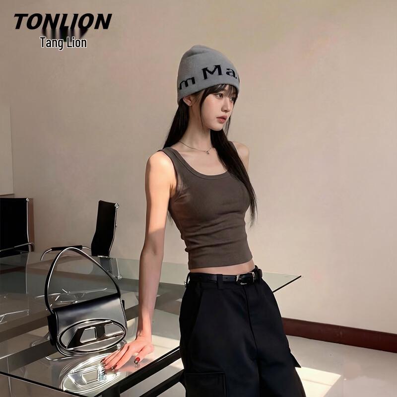 Женская облегающая майка TonLion с квадратным вырезом M