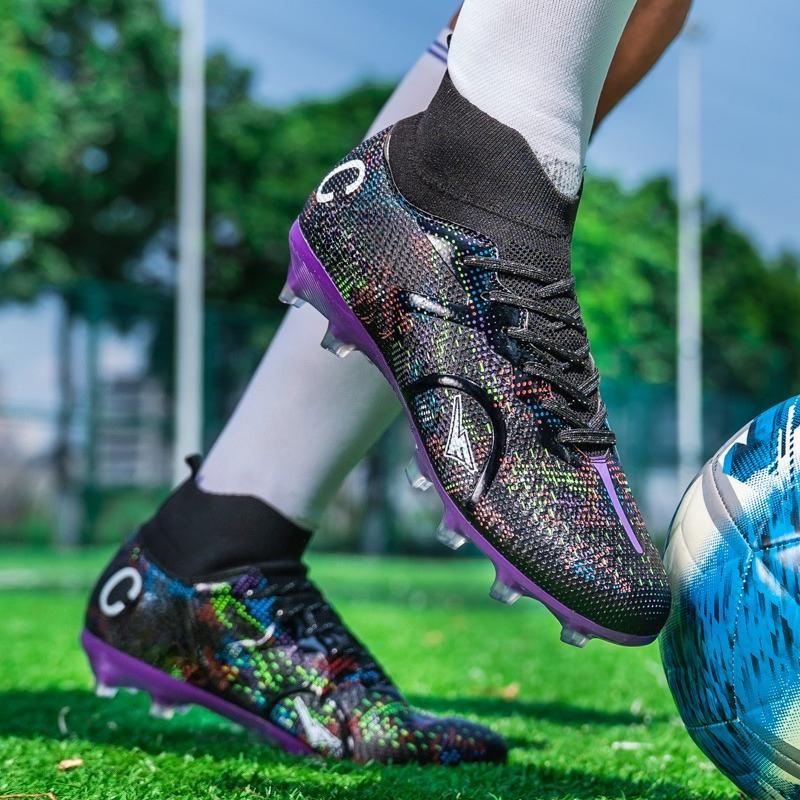 34-46 Kids Football Boots  Large Size Football Shoes AG Artificial Lawn Training Soccer Shoes for Men Boys Soccer Shoes