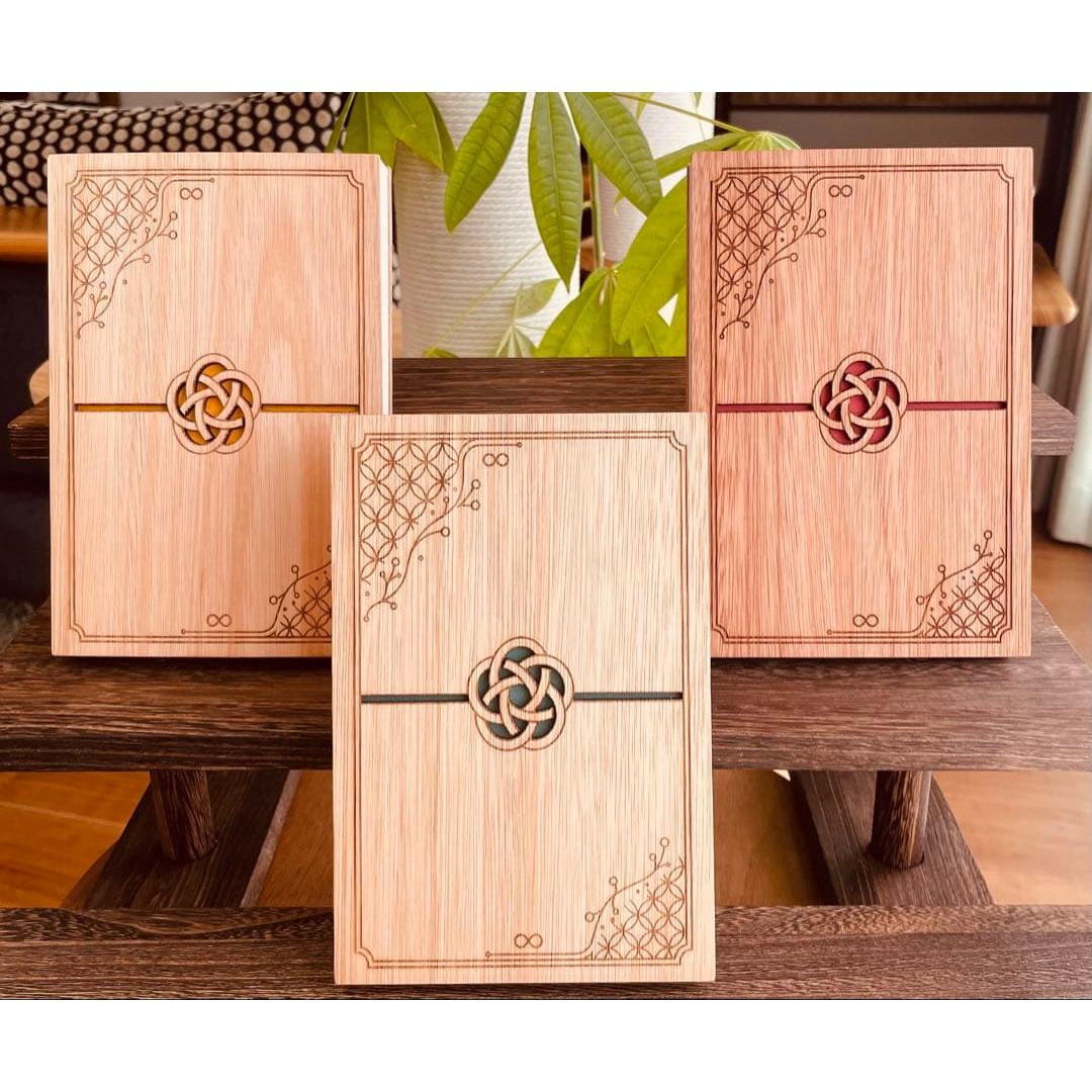 Used Natural eucalyptus solid wood stamp book
