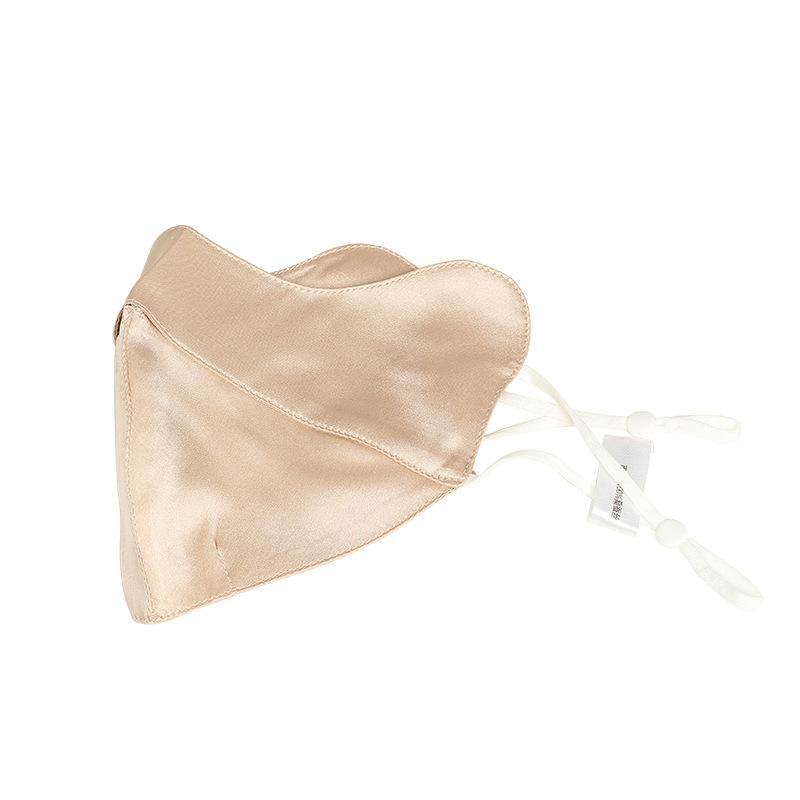Women's Comfortable 100% Mulberry Silk Sun Protection Face Mask Summer UV Protection Breathable Face Cover Eye Corner Protection