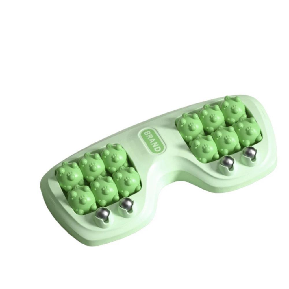 

Rubbing Motion Foot Massager Roller Four Row Foot Therapy Roller Rubbing Foot Massager Self-Care зелёный