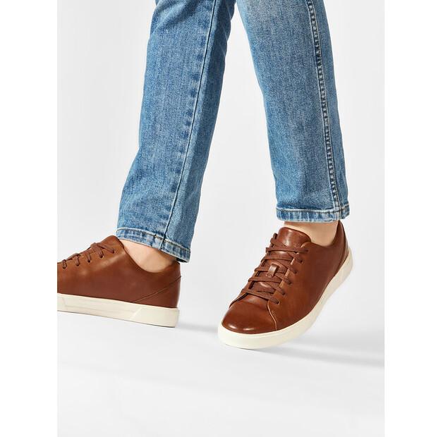 Мужские кроссовки Clarks Un costa lace 261486907 коричневые