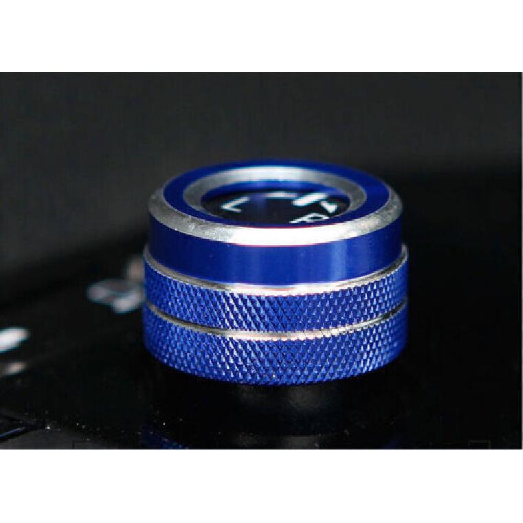 Rearview Mirror Adjust Knob Ring For Toyota Corolla - 1pcs Blue Aluminum