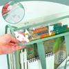 Large Capacity A4 Clear Document Bag PVC Waterproof Snap Closure File Folder for Office School Supplies Storage and Organization