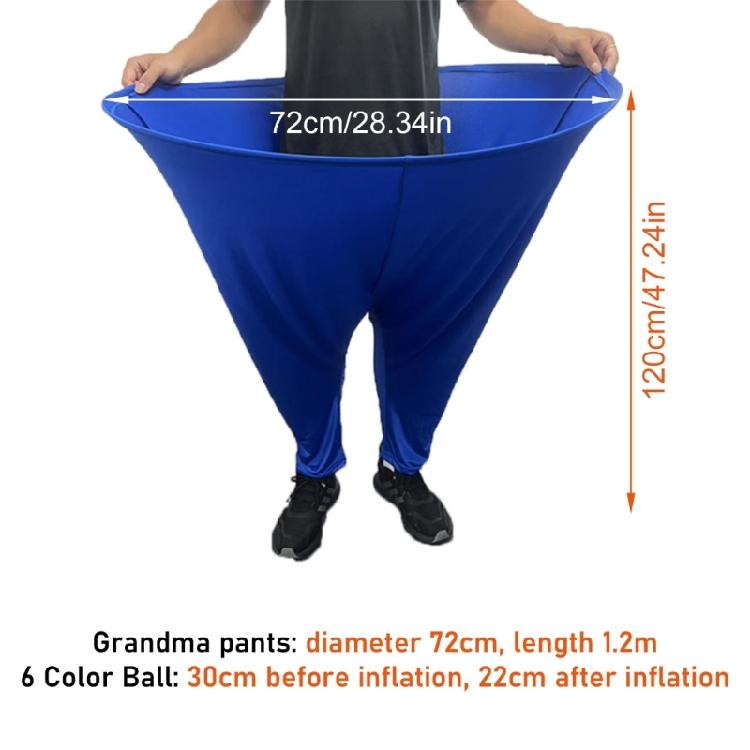 Entertainment Throwing Game Giants Elastic Pants with 4 Balls and Air pumps Outdoor Ball Sensory Tossing Game Toy